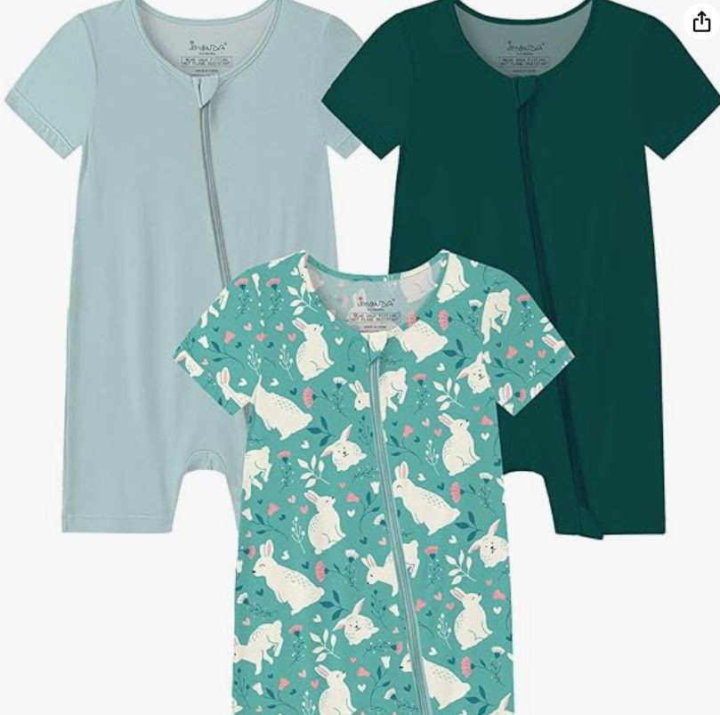 Jimonda Baby Boy Romper 3 Pack Baby Girl Short Sleeve Pajamas 2 Way Zipper Summer Newborn Clothes Unisex Summer Outfits on sale amazon finds toddler outfit easter bunny rabbit 

 #LTKSaleAlert #LTKBaby