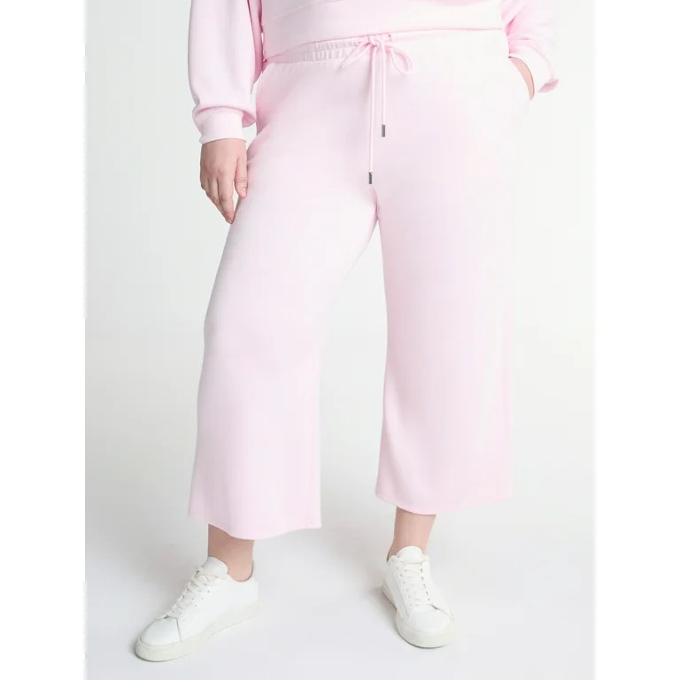 Scoop Women's and Women's Plus Ultimate ScubaKnit Cropped Sweatpants, Sizes XS-4X | Walmart (US)