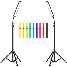 Led Video Lighting Kit with Wand Stick Photography Studio LightAdjustable Tripod StandVallkay Color Filters K Dimmable Portable Stand for Live Strea | SHEIN