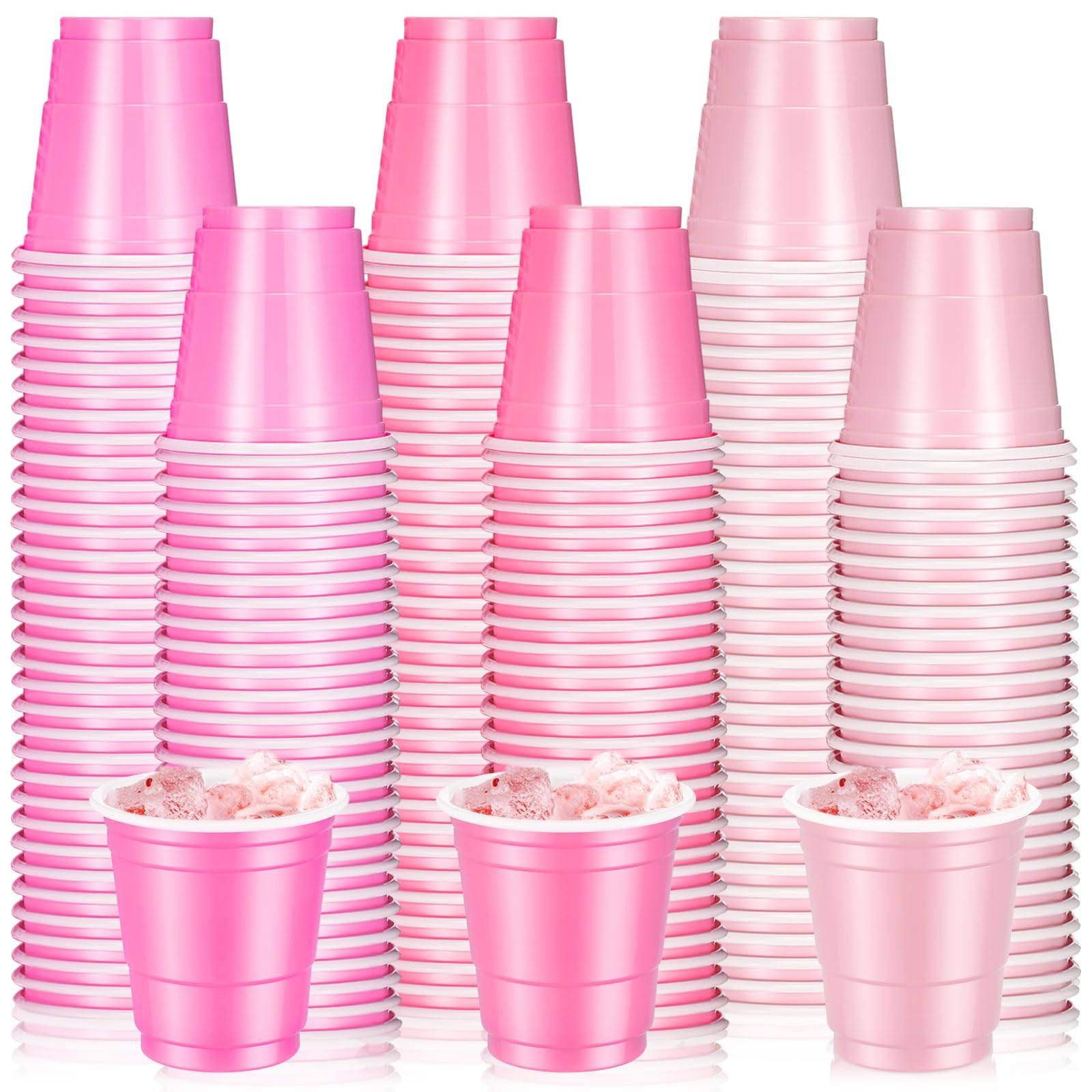 Roshtia 100 Pack 2 oz Plastic Shot Cups, Mini Disposable Shot Glasses 2 oz Party Cups for Wedding... | Amazon (US)