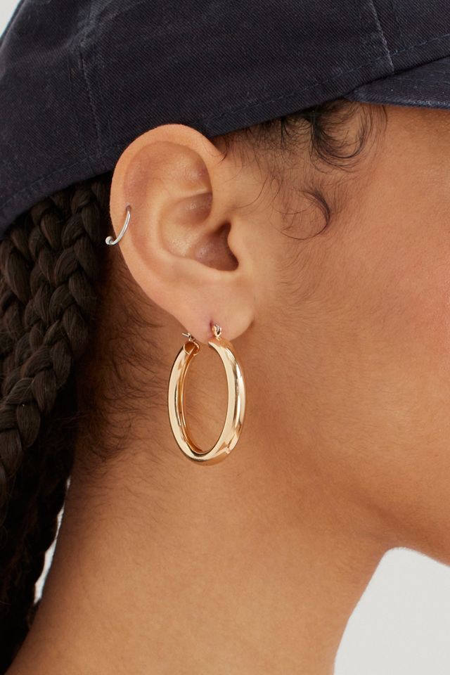 Tessa Chunky Tube Hoop Earring Set | Urban Outfitters (US and RoW)