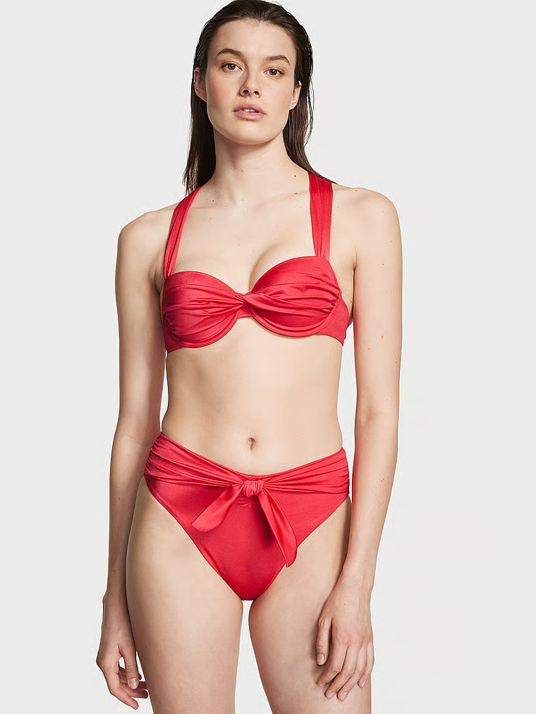 Twist High-Waist Cheeky Bikini Bottom | Victoria's Secret (US / CA )