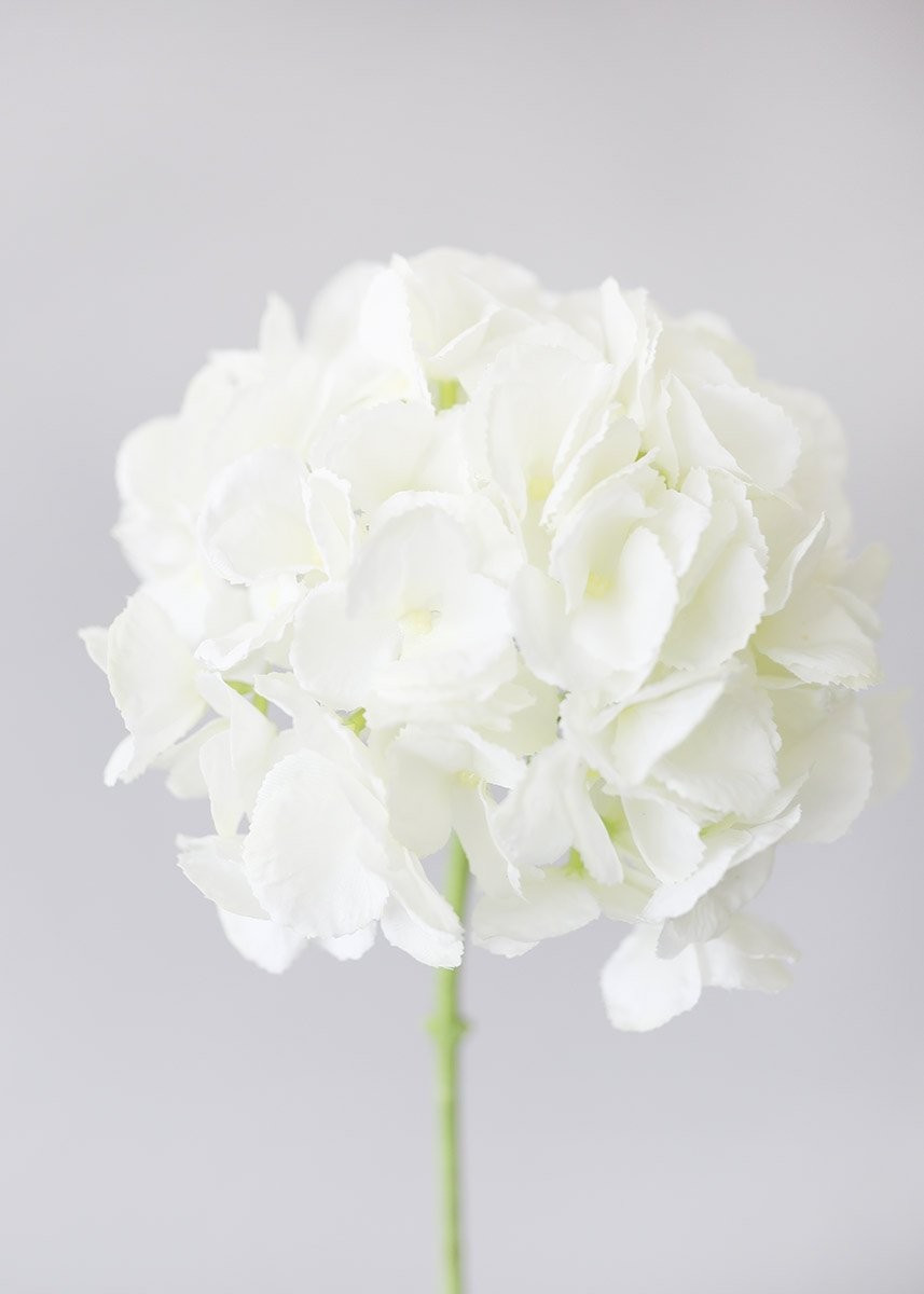 Oversized Artificial Cream White Hydrangea - 9" Bloom | Afloral (US)