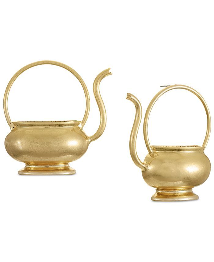 INC International Concepts Home by Areeayl Gold-Tone Teapot Post Earrings, Created for Macy's & R... | Macys (US)