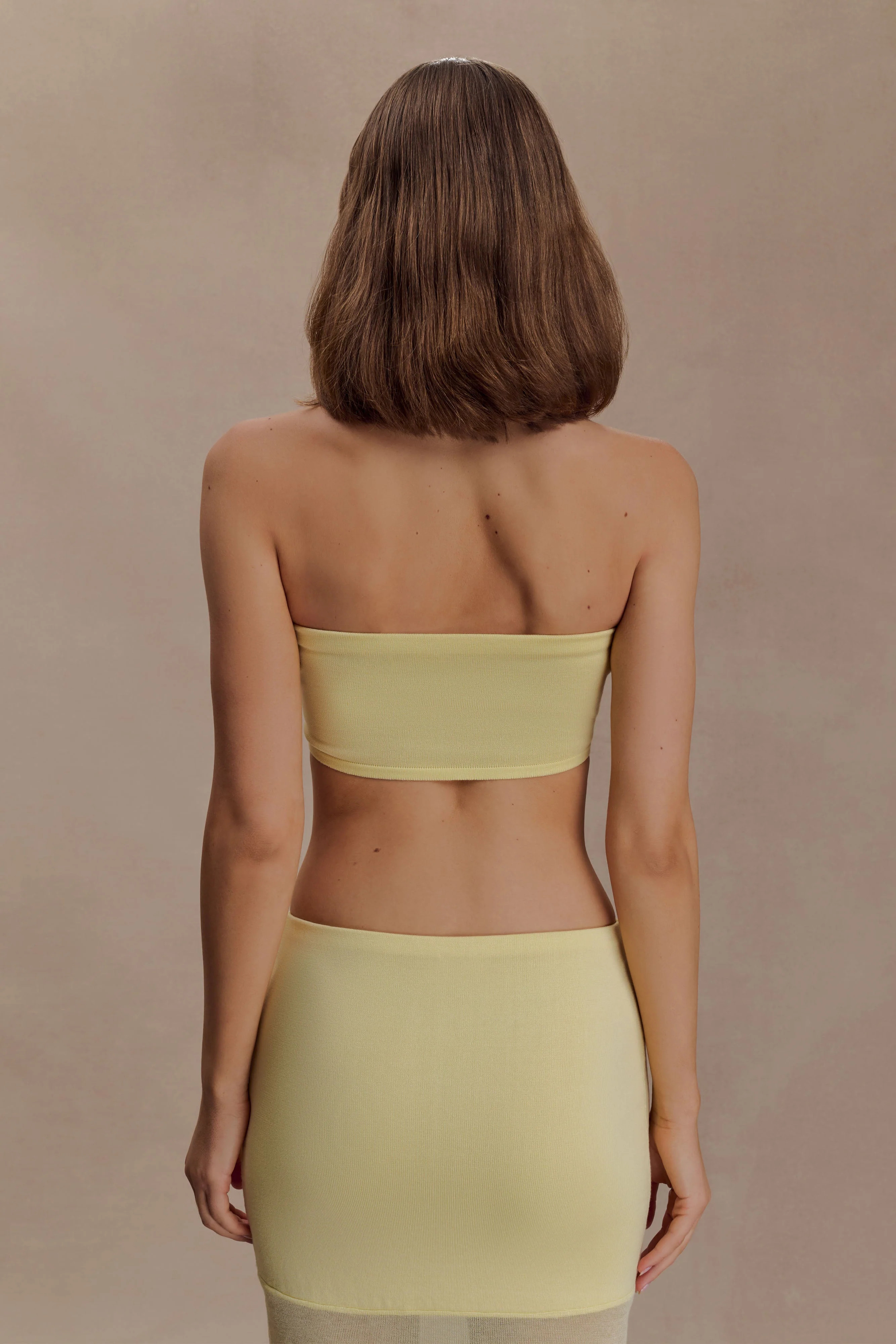 Irene Irene Gathered Knit Maxi Skirt - Ivory | MESHKI US