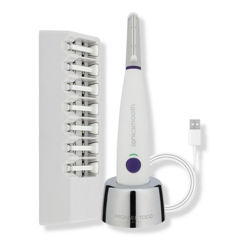 Sonicsmooth Sonic Dermaplaning Tool - 2 in 1 Facial Exfoliation & Peach Fuzz Hair Removal System | Ulta