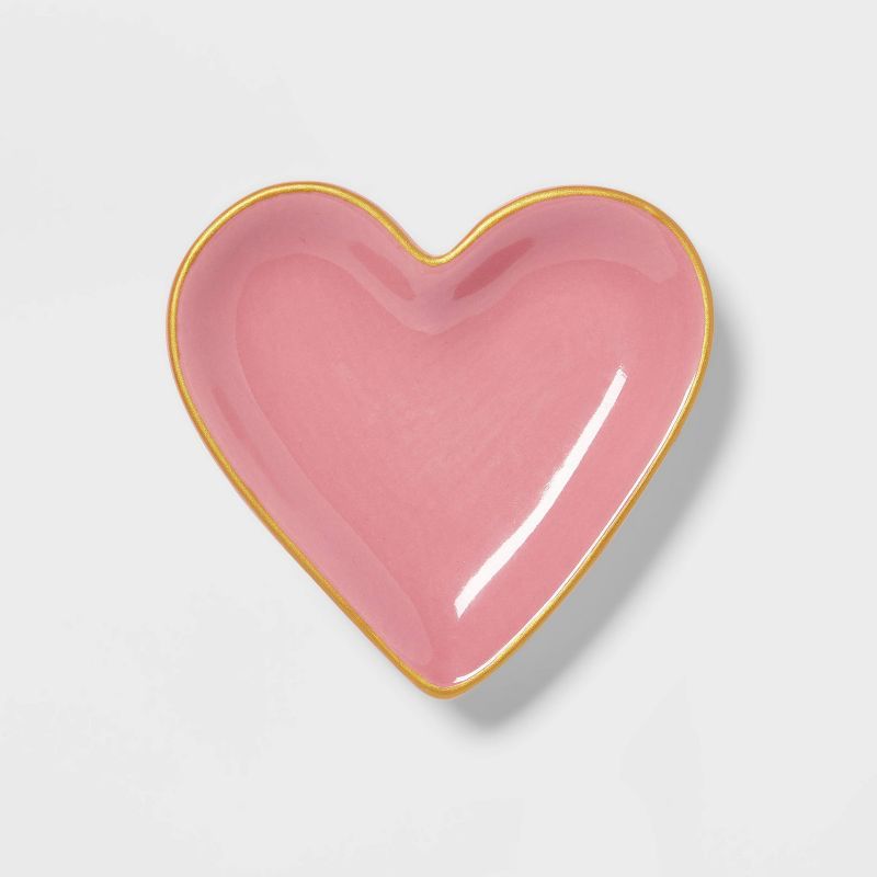 Valentine's Day Heart Trinket Dish Pink - Threshold™ | Target