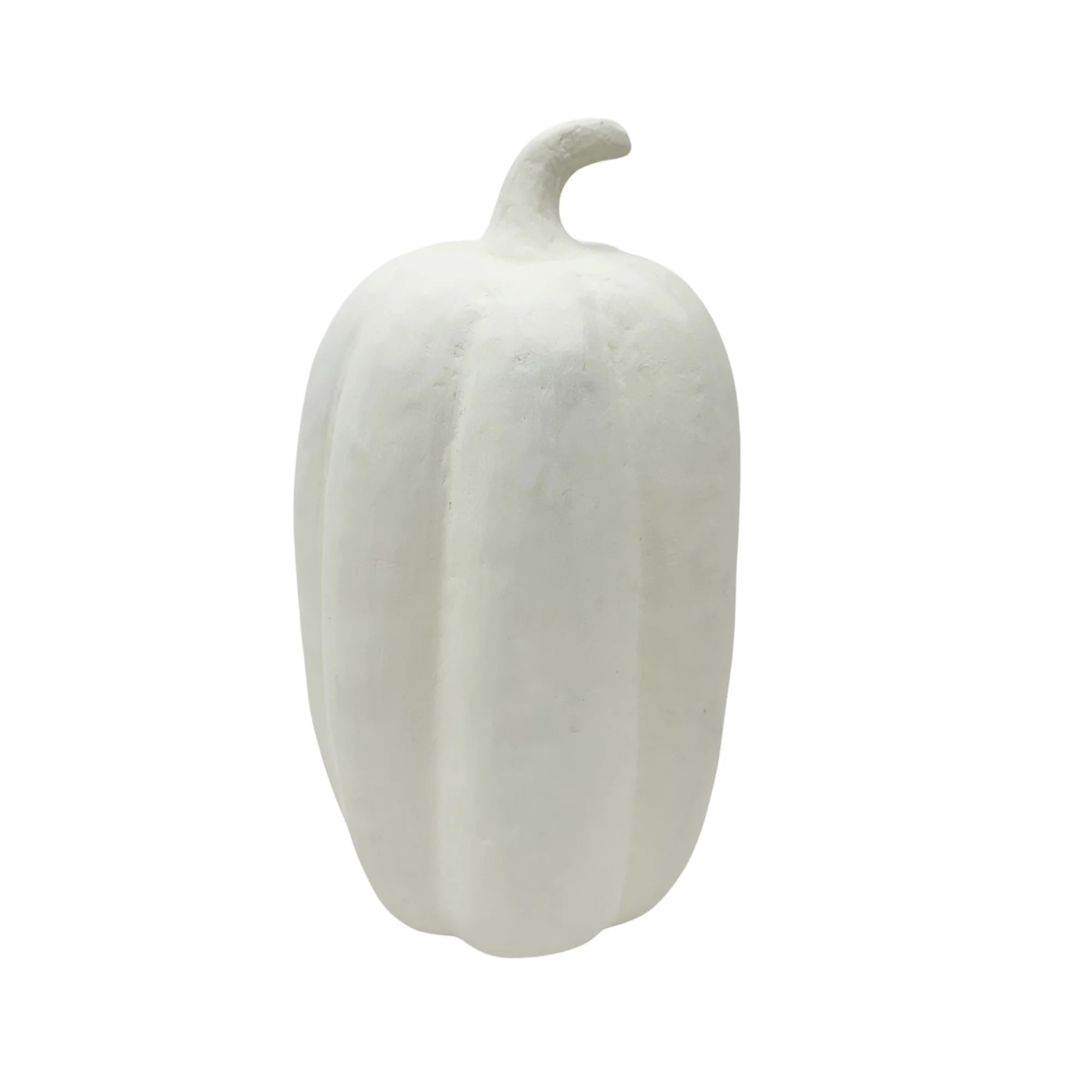 Paper Mache Jack-o'-Lantern Tabletop Decoration, White, 12", Halloween by Way To Celebrate | Walmart (US)