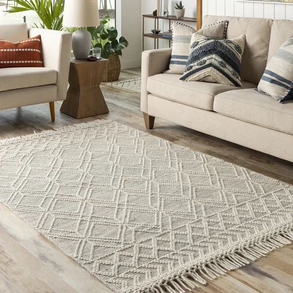 Omar Handmade Flatweave Cream Rug | Wayfair North America