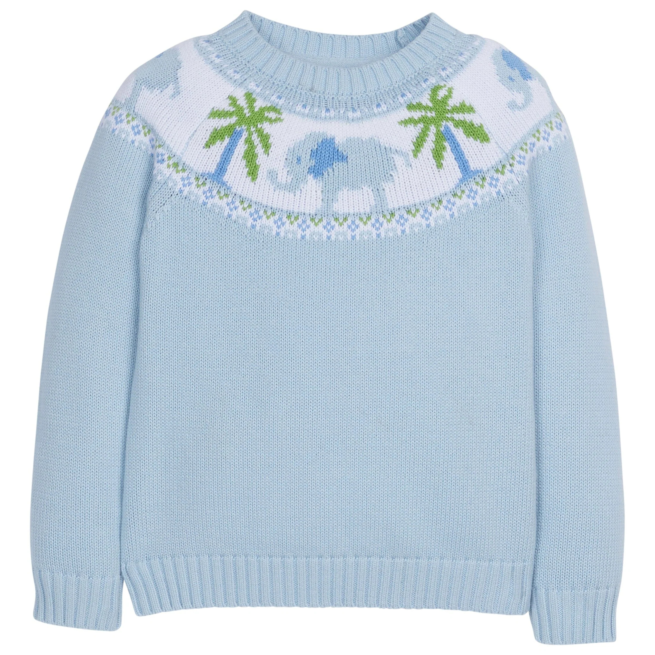 Boy's Elephant Fair Isle Sweater - Chic Clothes | Little English