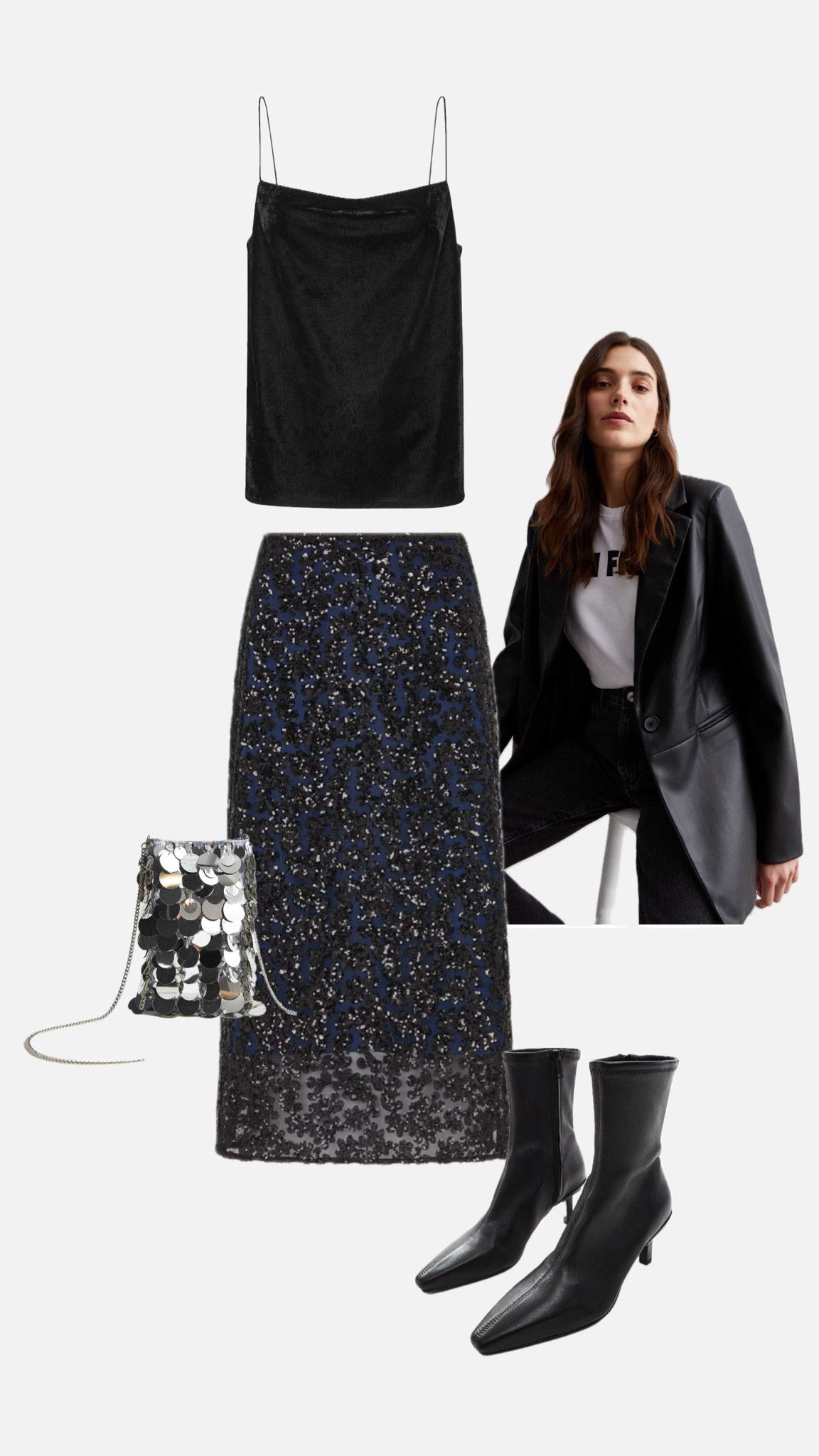 Styling a sequin skirt 
20% off at Whistles 


#LTKCyberWeek #LTKpartywear #LTKover50style