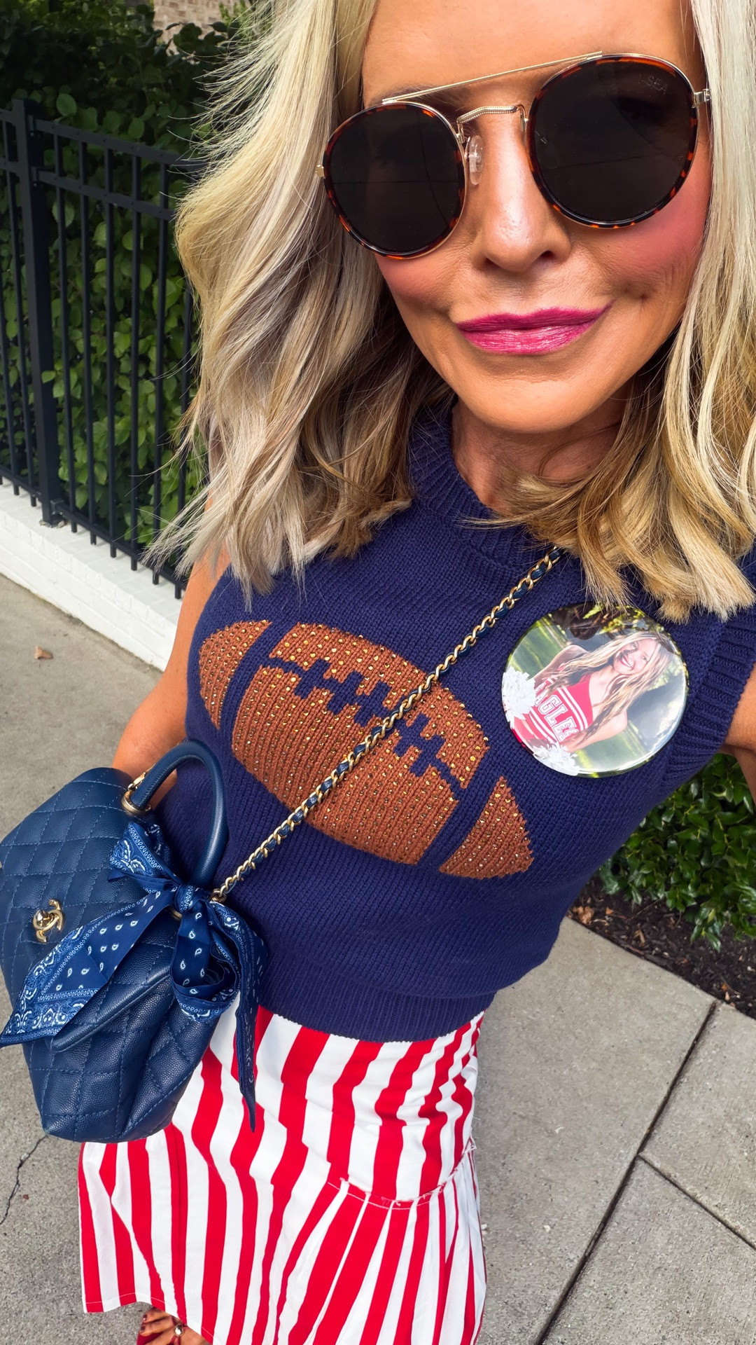 game day style done right @Avara • wearing small in sweater and XS in skirt!

#LTKgrwm #LTKootd #LTKmomlife