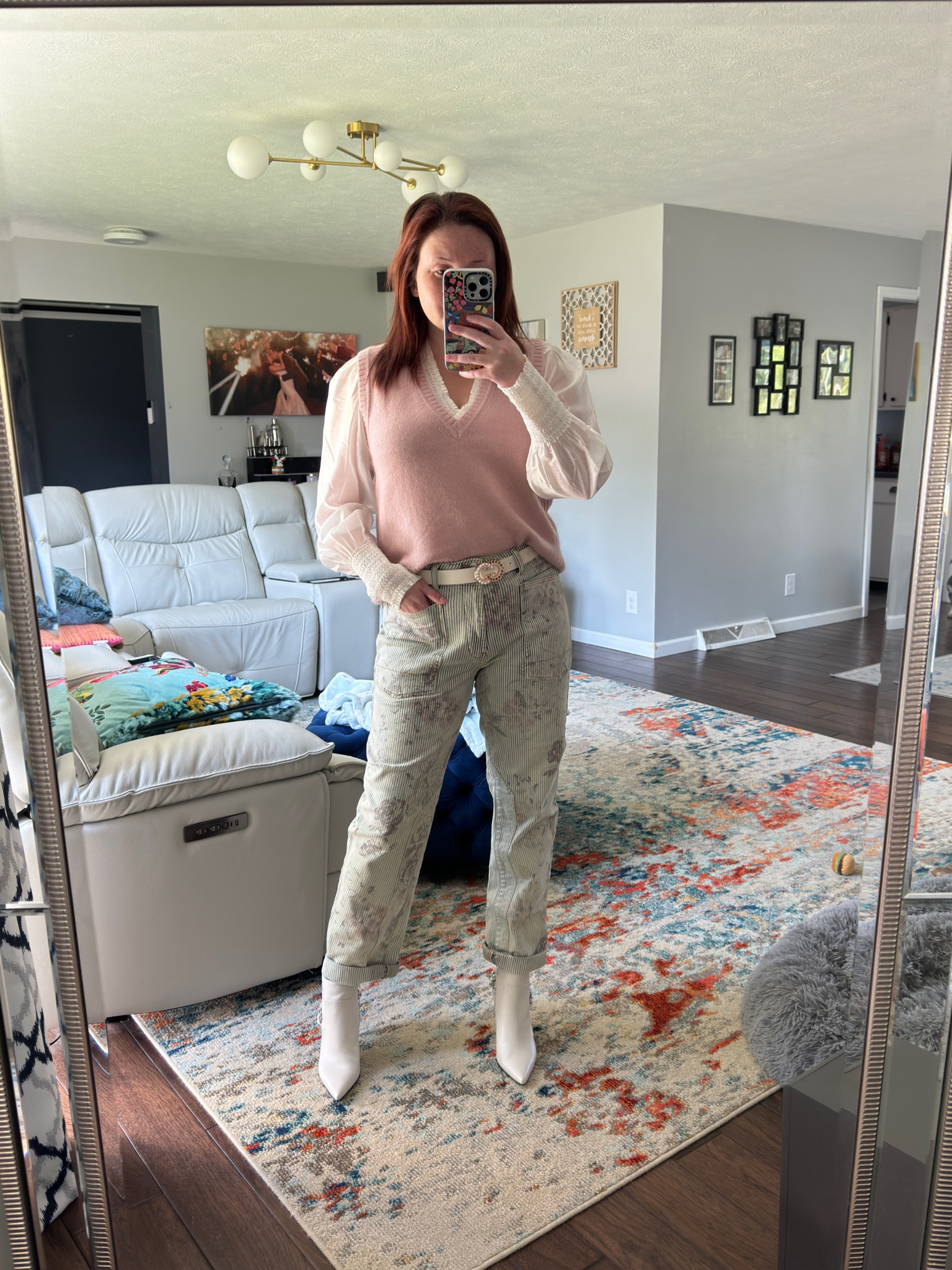 Love this colorful and light fall transition look top and sweater vest is from Me + Em. Pants are Anthropologie and shoes are from Nordstrom

#meandem #me+em #london #londonfashion #londonbrand #anthropologie #anthropologiestyle #myanthropologie #nordstrom #falltransition #fall #fallstyle #fallfashion #falloutfitb

#LTKWorkwear #LTKSeasonal #LTKShoeCrush