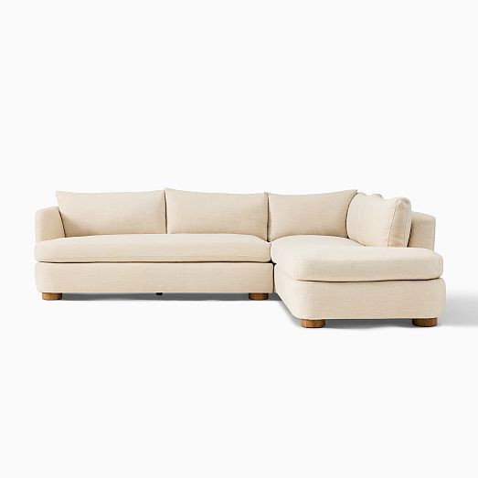 Leroy 2-Piece Bumper Chaise Sectional (110.5") | West Elm (US)