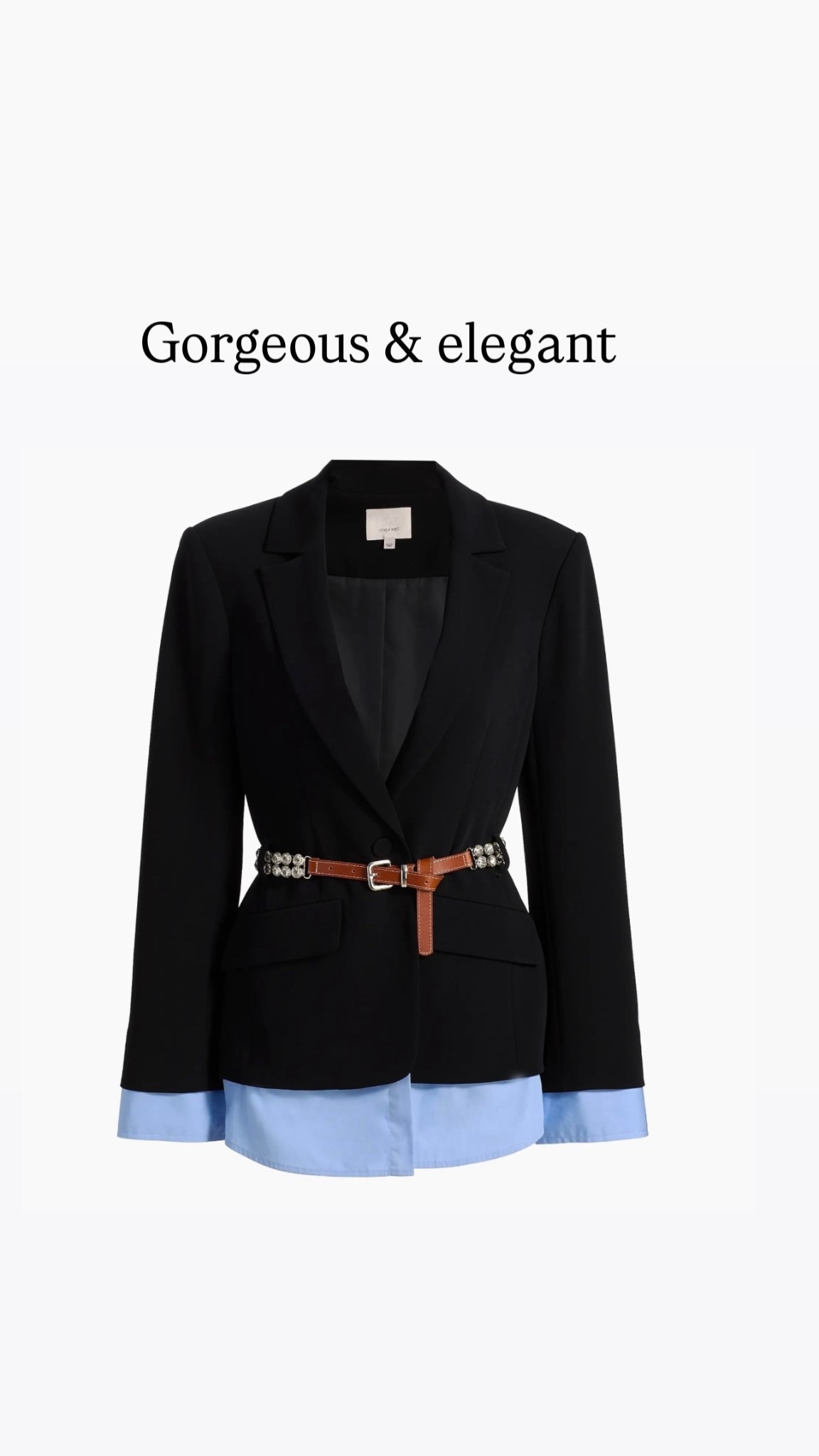 Love how elegant and beautiful this blazer looks 

@saks @cinqasept #Saks #SaksPartner #cinqasept

#LTKHoliday #LTKOver40