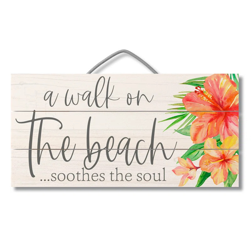 Walk on the Beach Pallet Wood Wall Décor | Wayfair North America