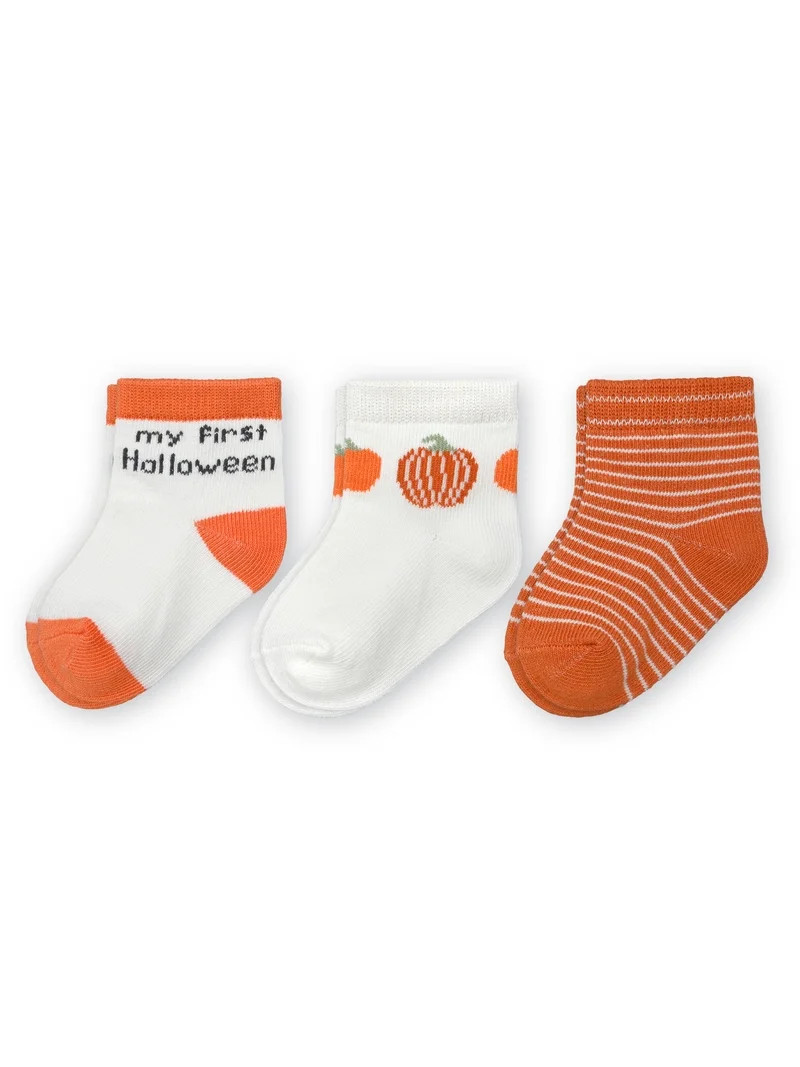 Carter's Child of Mine Infant Unisex Falloween Crew Socks, 3 Packs, Size 0-6 Months | Walmart (US)