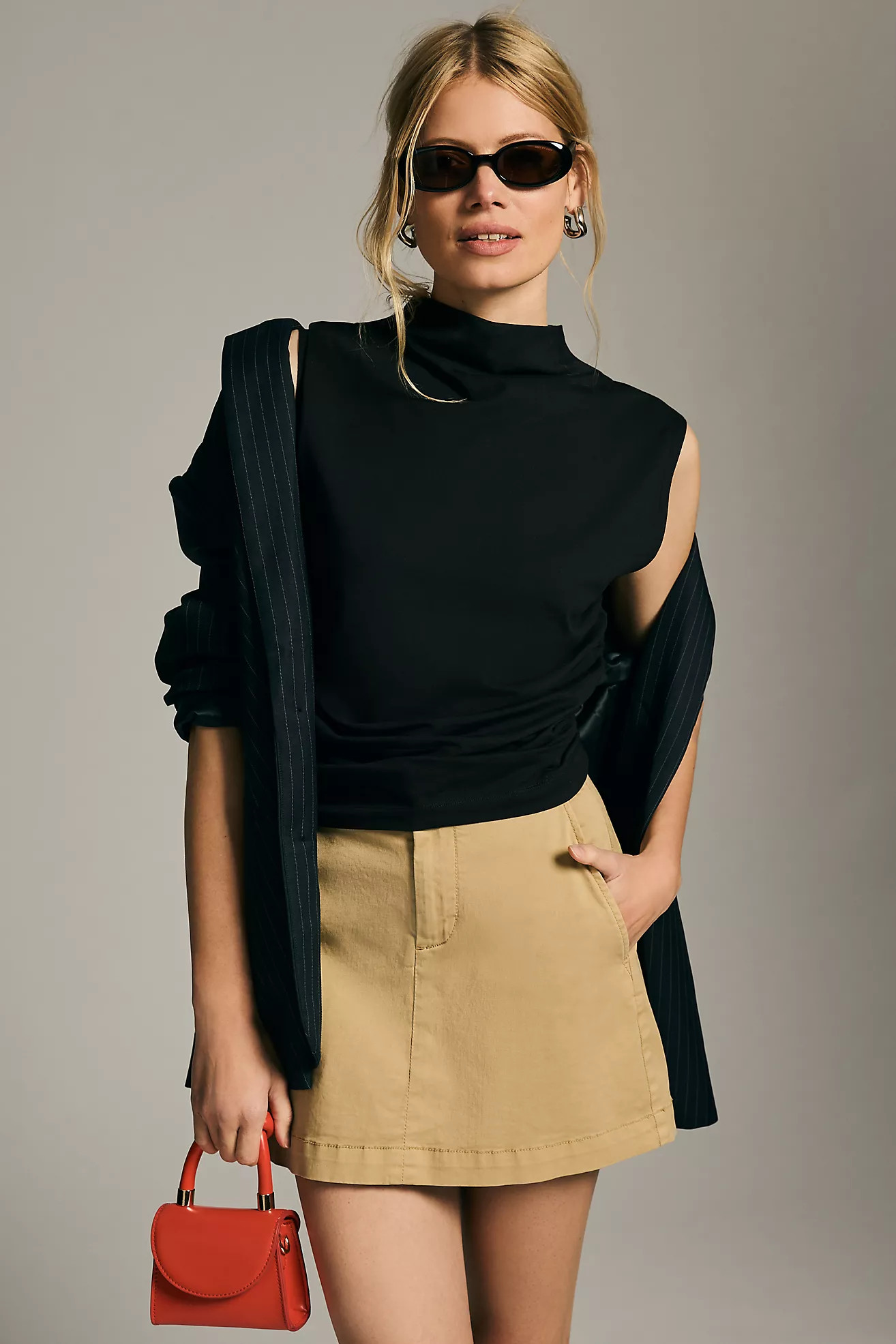 Maeve Mock-Neck Muscle Tank | Anthropologie (US)