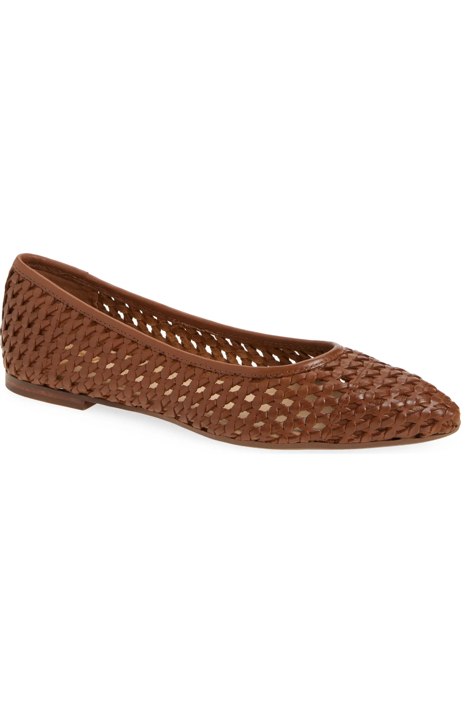 Heather Woven Pointed Toe Flat (Women) | Nordstrom