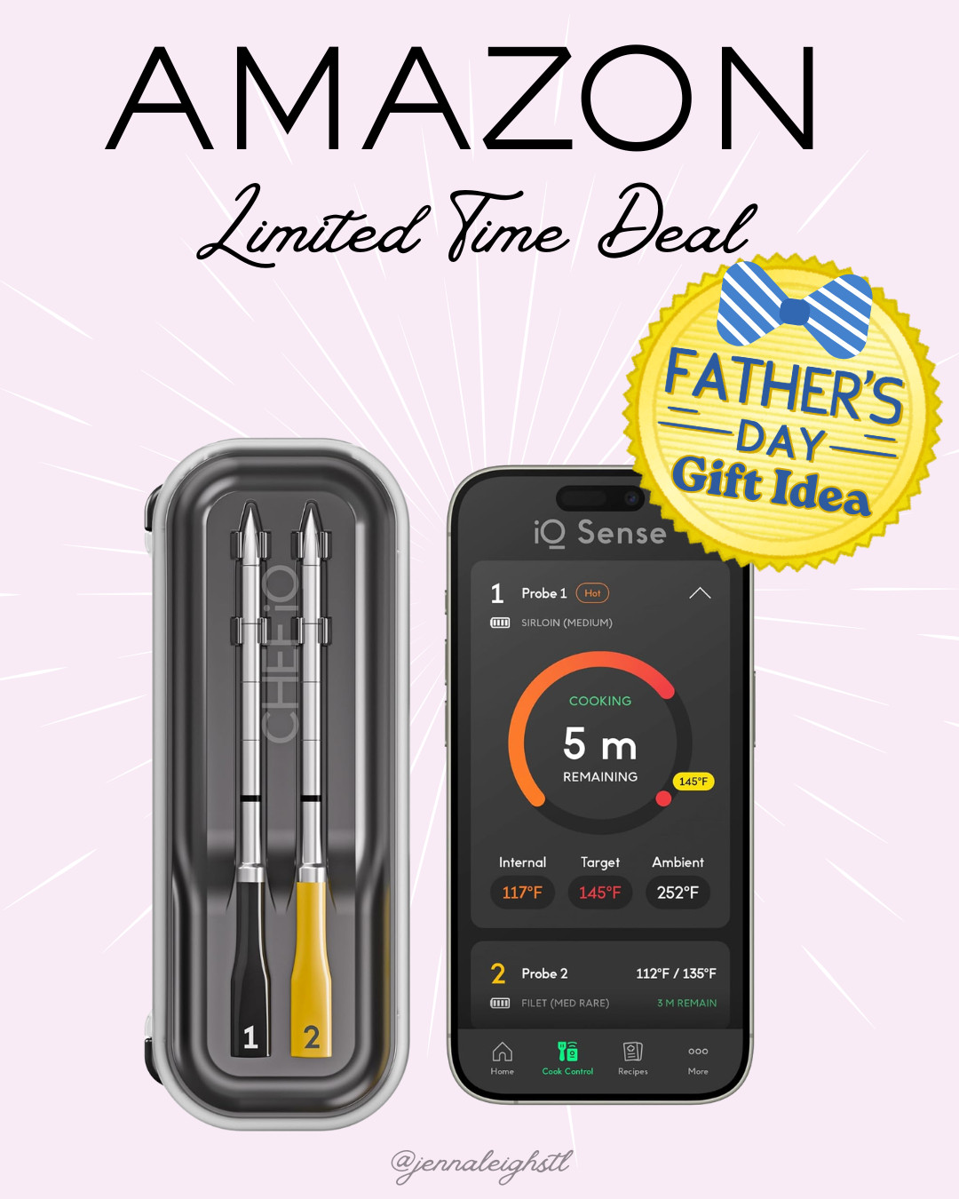 Amazon limited time deal on the CHEF iQ Sense smart wireless meat thermometer. Such a cool gadget for grilling, smoking, and cooking this summer. It would also make a great Father’s Day gift idea. 

 #LTKfoodie #LTKSaleAlert
