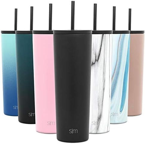 Simple Modern Classic Insulated Tumbler with Straw and Flip Lid Stainless Steel Water Bottle Iced... | Amazon (US)