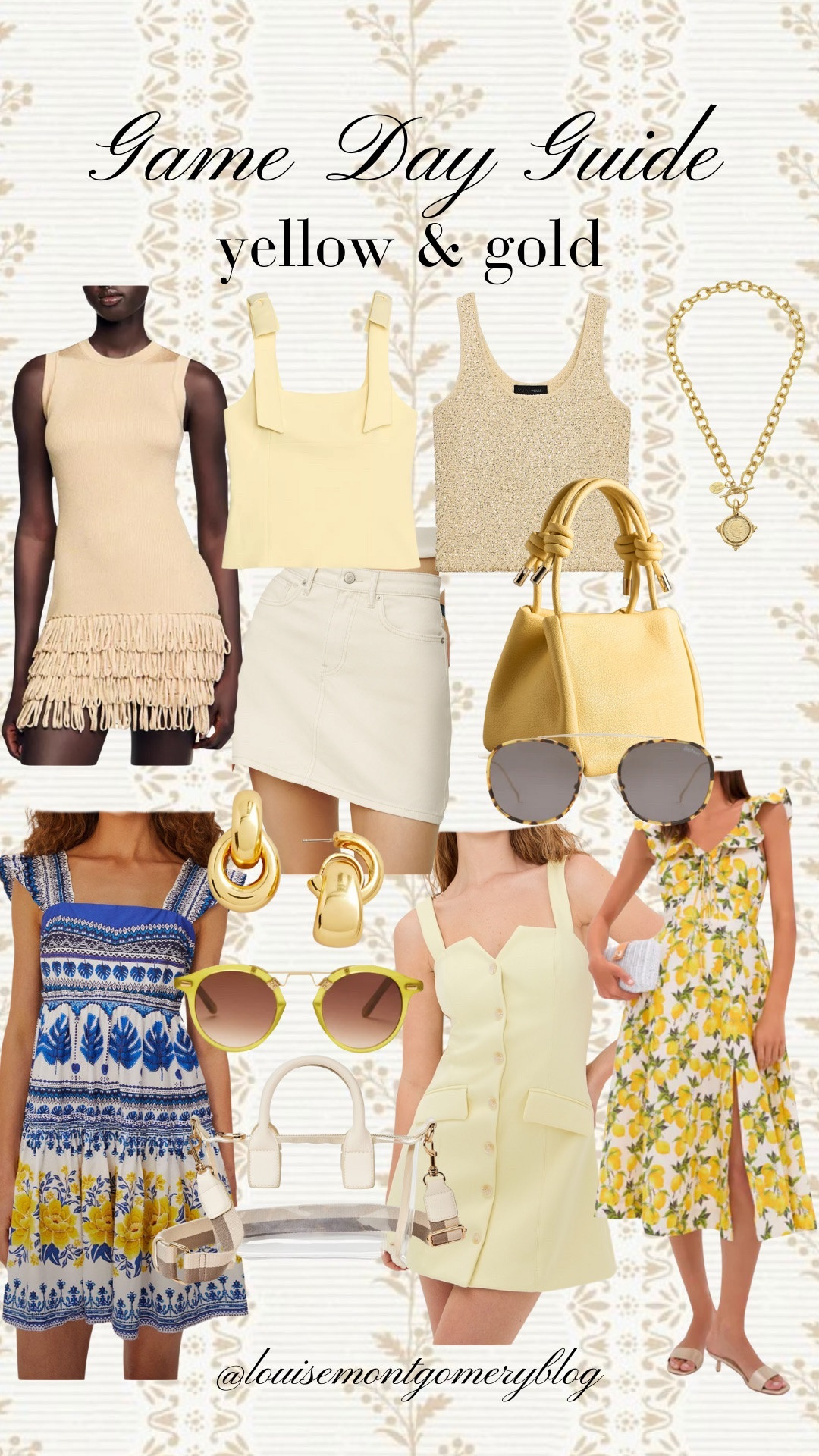 Game Day Guide // Yellow & Gold 