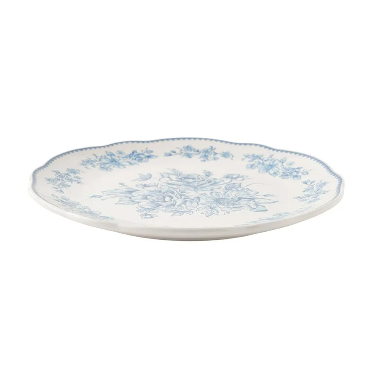 The Pioneer Woman Agatha Stoneware Dinner Plate, Blue | Walmart (US)