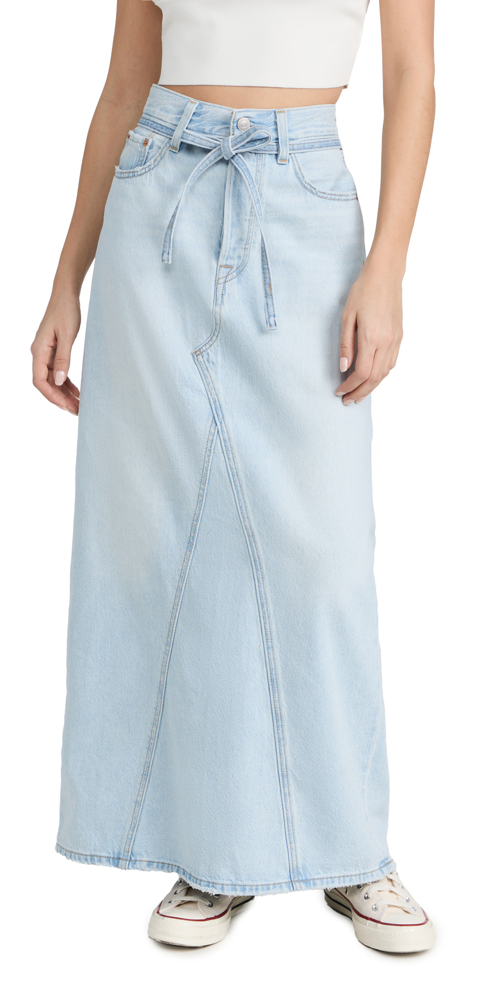 Levi's Iconic Long Skirt with Belt | Shopbop