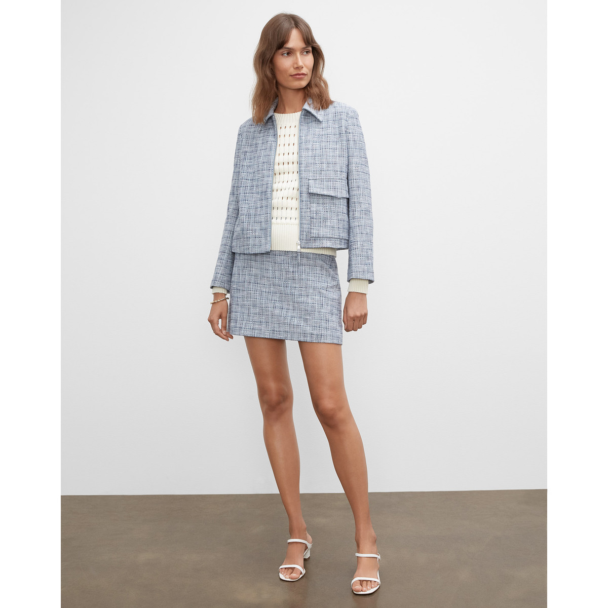 Textured Zip Front Jacket | Club Monaco (CA)