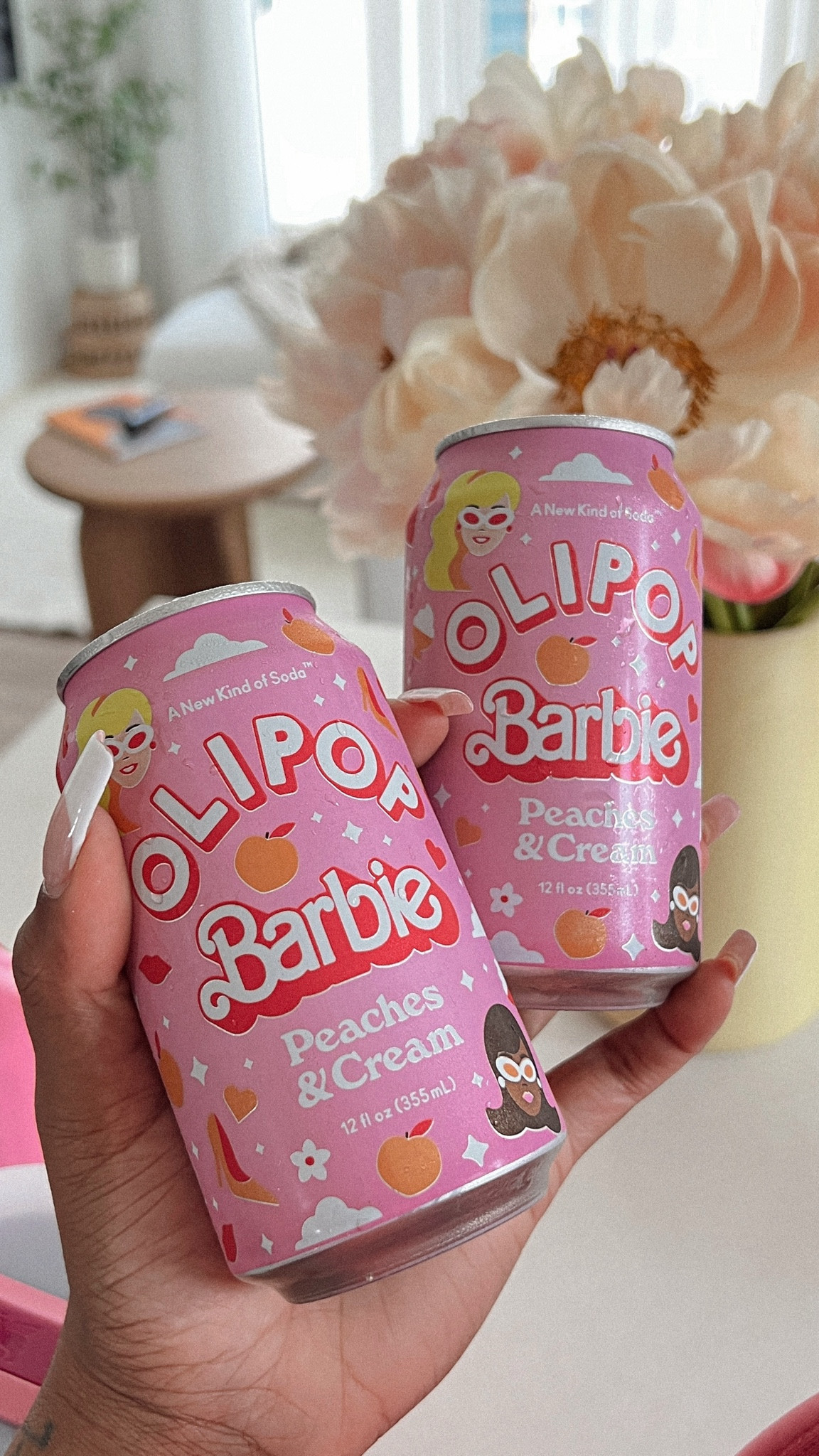 omg, the new olipop barbie peach & cream flavor is so so gooood 😍💖
