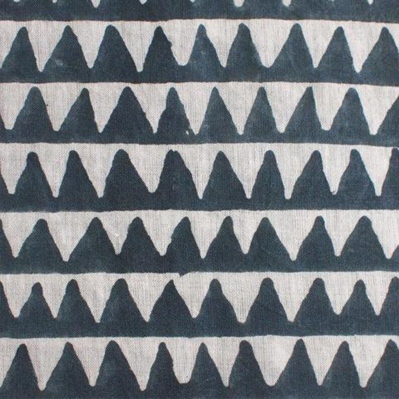 Walter G Textiles Designer Pillows // Pyramids Slate Linen | Etsy | Etsy (US)