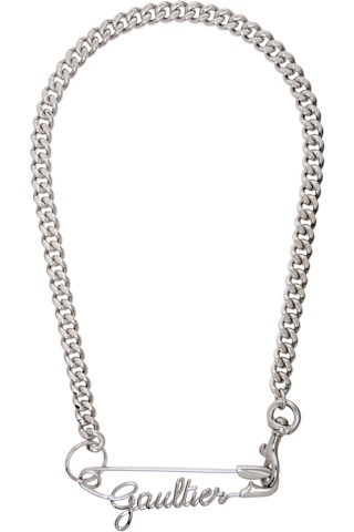 'The Gaultier Safety Pin' Necklace | SSENSE
