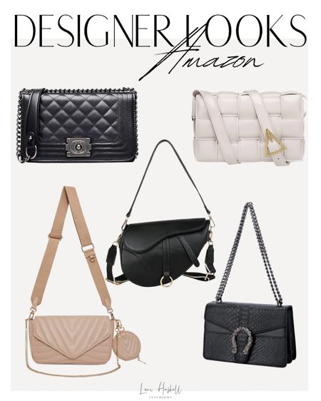 Designer inspired purses from Amazon! 

Neutral | style inspo | crossbody | Gucci | Chanel | Dior | fashion | outfit 

#LTKstyletip #LTKFind #LTKbeauty
