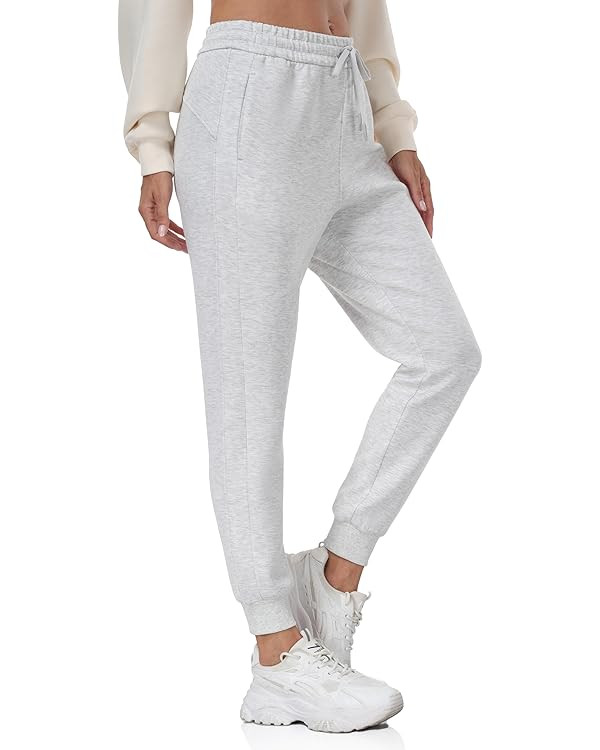 YUNOGA Women's Jogger Pants with Pockets High Waisted Workout Athletic Joggers Pants Drawstring C... | Amazon (US)