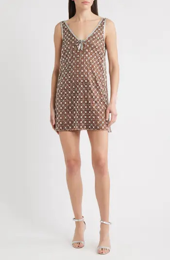 Saylor Jeanetta Sequin Embroidery Cocktail Minidress | Nordstrom | Nordstrom