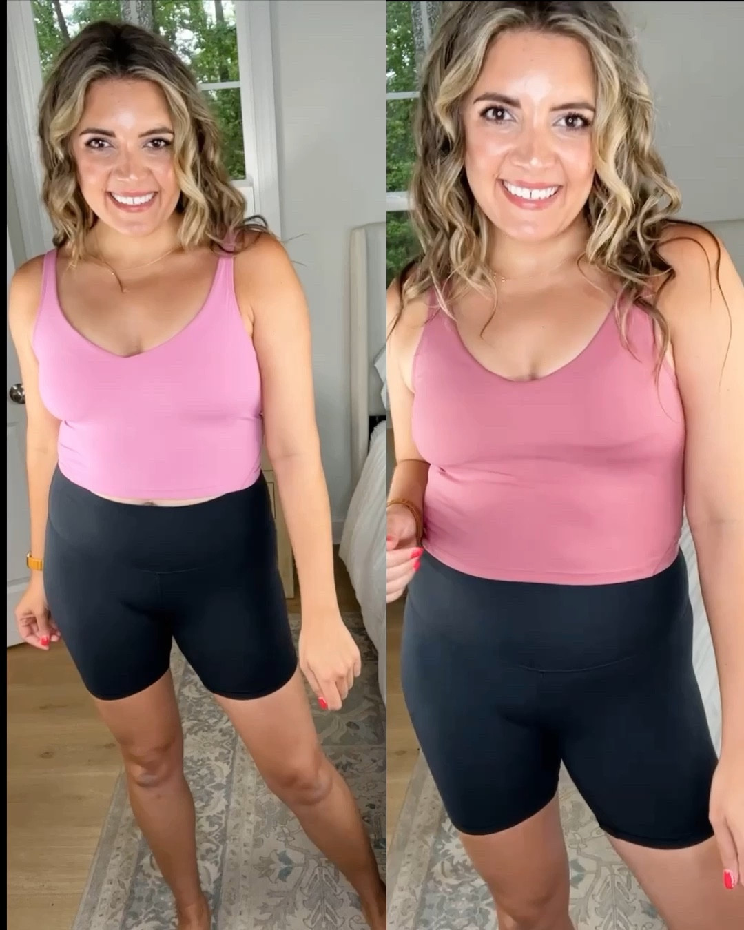 Lululemon vs Amazon cropped workout tank! Amazon is only $22 currently!! TTS! I size up one in Lululemon to a 10. 

#LTKCyberweek #LTKsalealert #LTKfit