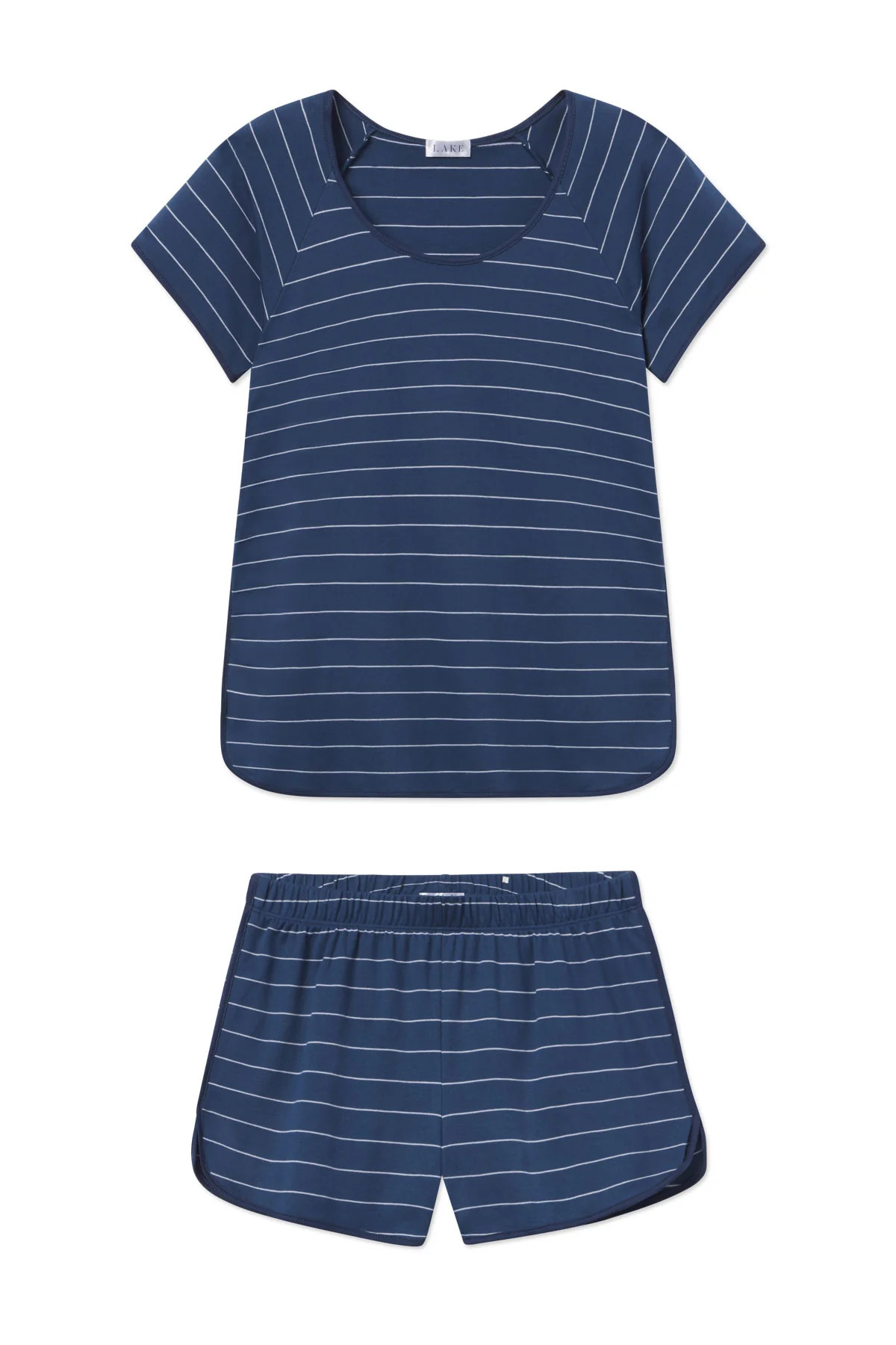 Pima Shorts Set in Gelato Boating Stripe | Lake Pajamas