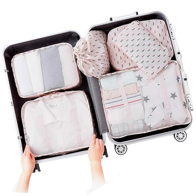 PROMUN Travel Packing Cubes, 6 Set Luggage Organizer with Laundry Bag, Luggage Compression Pouche... | Amazon (CA)