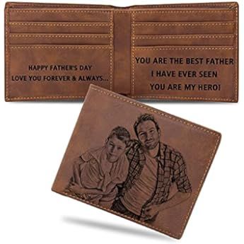 Custom Engraved Wallet,Personalized Photo RFID Wallets for Men,Husband,Dad,Son,Personalized Gifts | Amazon (US)