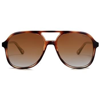 SOJOS Retro Polarized Aviator Sunglasses Womens Mens Classic 70s Vintage Trendy Square Aviators S... | Amazon (US)