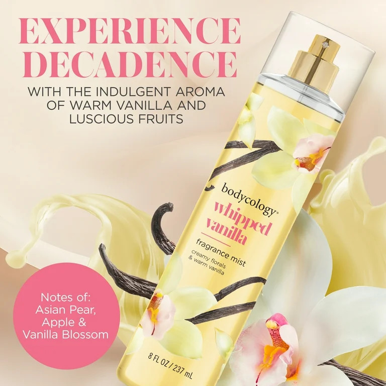 Bodycology Whipped Vanilla Body Mist, 8 fl.oz. | Walmart (US)