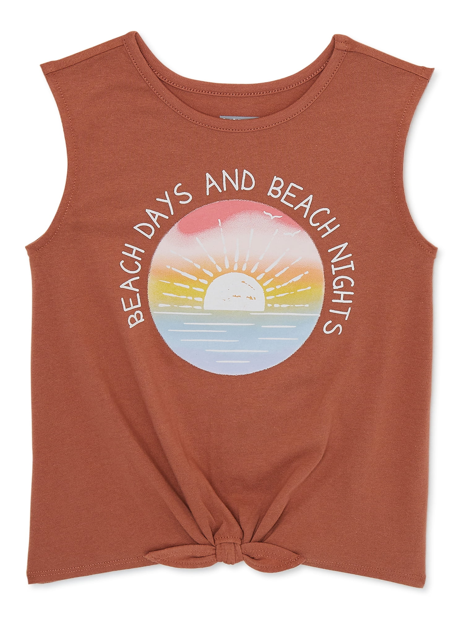 Garanimals Toddler Girl Tie Front Tank Top, Sizes 12M-5T | Walmart (US)