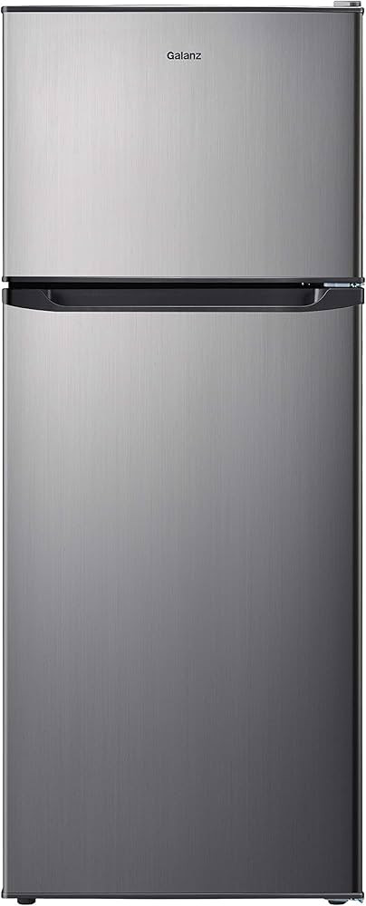 Galanz GLR10TS5F Refrigerator, Adjustable Electrical Thermostat Control with Top Mount Freezer Co... | Amazon (US)