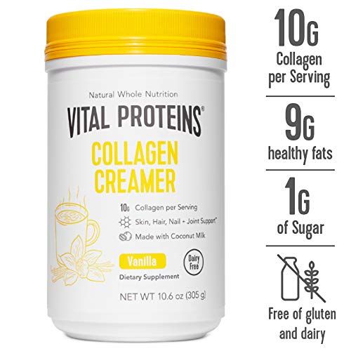 Vital Proteins Collagen Coffee Creamers - No Dairy, Low Sugar, Powdered (Vanilla) | Amazon (US)