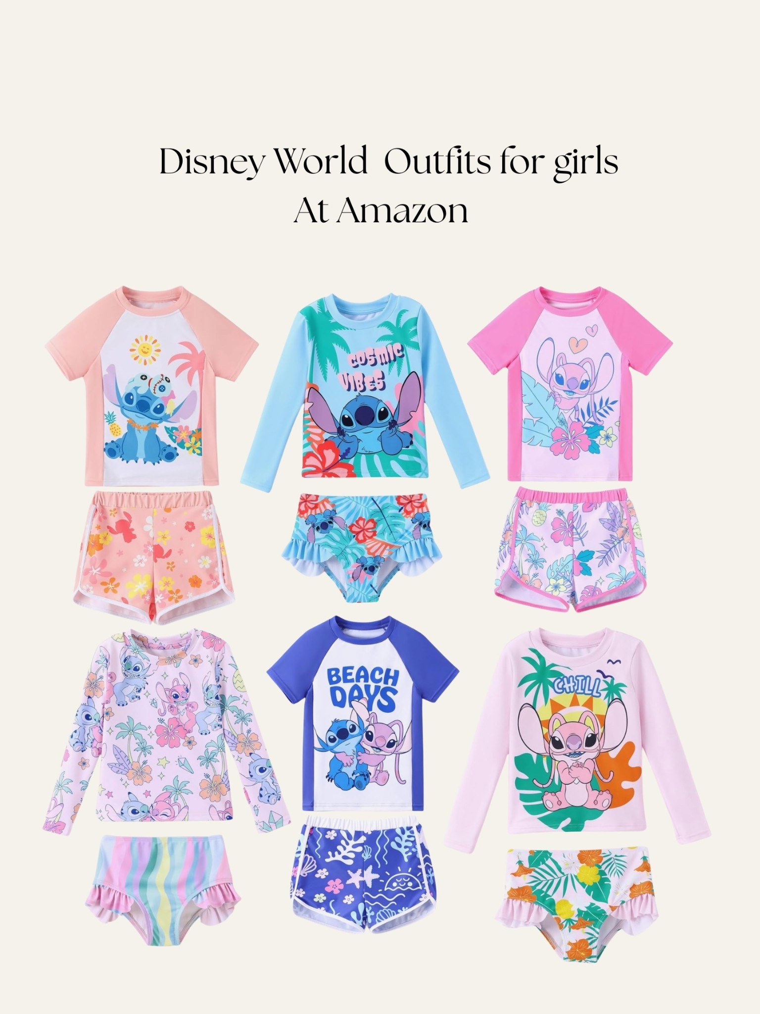 Disney days just got even cuter 🏰✨
Sharing the sweetest girls’ Disney inspired swim and play outfits I found on Amazon! ☀️ 
.

Disney World outfits for girls, girls Disney outfits, toddler Disney outfits, Stitch outfits girls, Disney swimwear kids, girls rash guard sets, Disney vacation outfits kids, Amazon kids clothes finds, Disney park outfits girls, cute girls summer outfits, kids beach outfits Disney, Disney bounding kids, toddler girl swim sets, girls character outfits Disney, Disney family vacation outfits, affordable kids Disney clothes, girls tropical outfits kids, summer outfits for toddler girls, Disney resort outfits kids, LTK kids fashion finds

#LTKTravel #LTKSwim #LTKKids