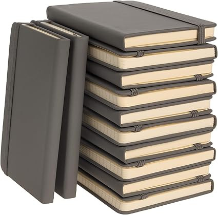 Simply Genius (12 Pack) Mini 3.7” x 5.7" A6 Leatherette Pocket Journals to Write in, Faux Leath... | Amazon (US)