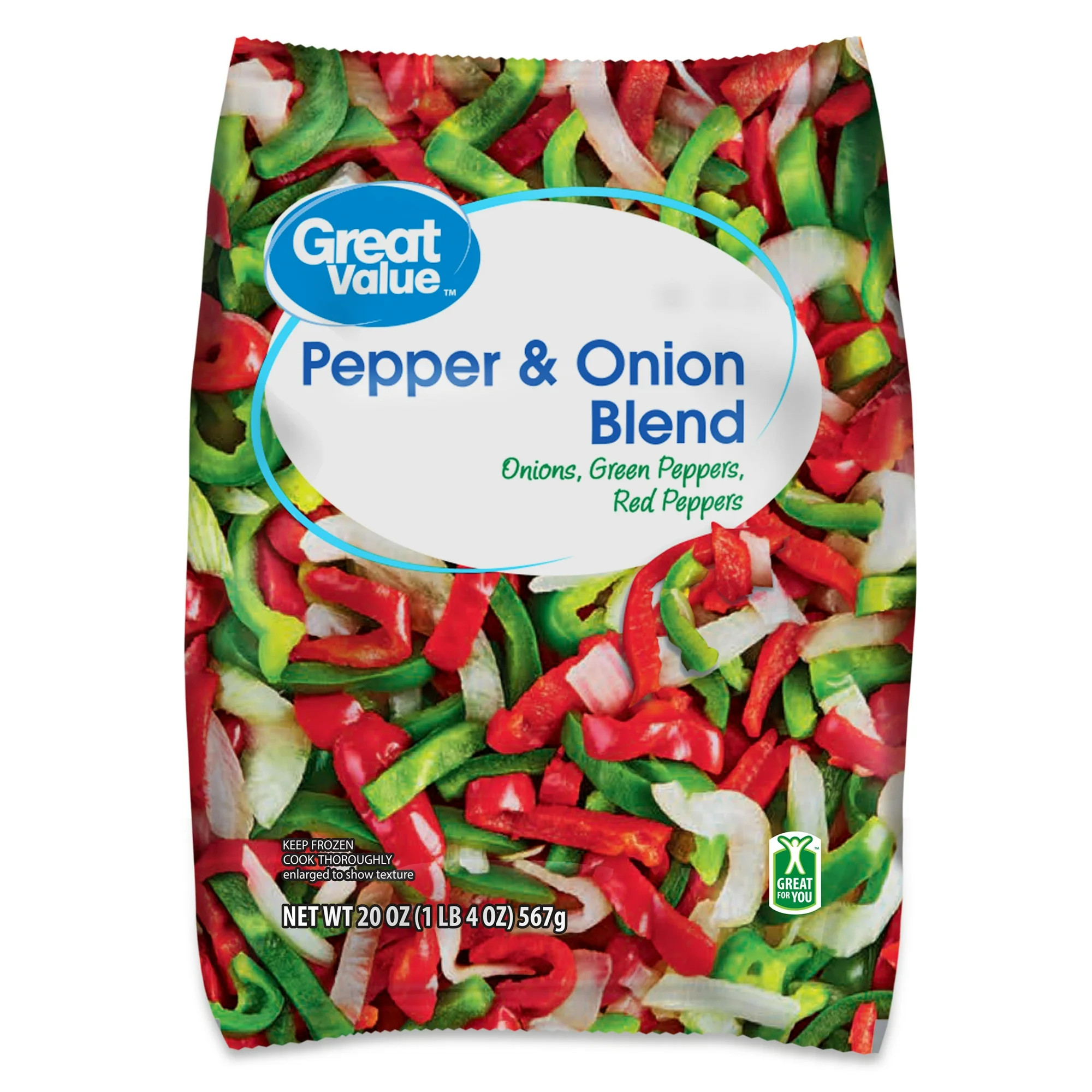 Great Value Frozen 20 oz Pepper & Onion Blend 20 oz - Walmart.com | Walmart (US)