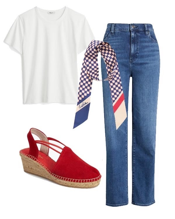 Here’s a chic and subtle way to wear red white and blue this season.

#LTKSeasonal #LTKootd #LTKOver40