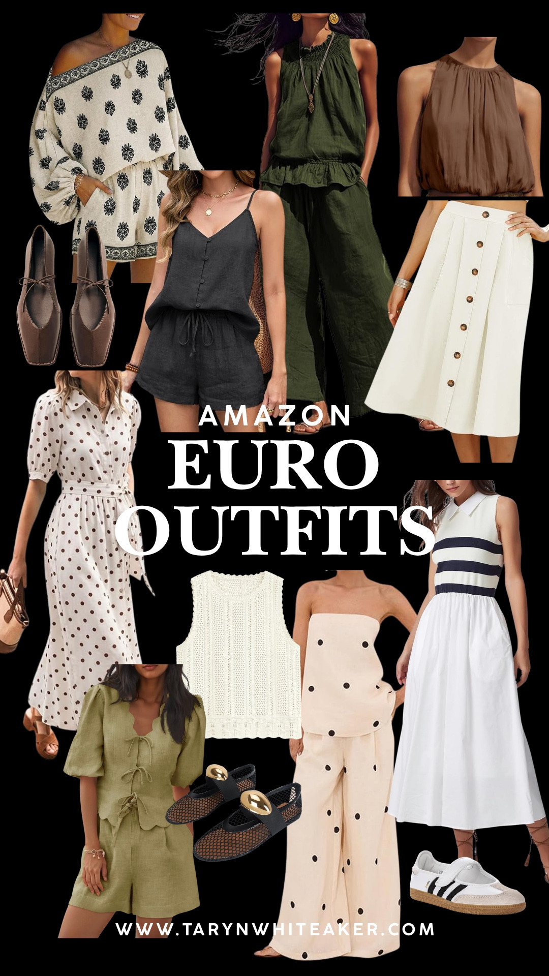 European-inspired style without the designer price tag. These Amazon finds have that effortless vacation feel—think breezy linens, polished sets, chic dresses, and versatile accessories you’ll reach for all summer long. Perfect for travel days, sightseeing, dinners al fresco, and everything in between.

Save this roundup if you’re building a summer wardrobe with timeless pieces that look far more expensive than they are.

#AmazonFashion #EuroStyle #EuropeanSummer #VacationOutfits #AmazonFinds #SummerStyle #TravelWardrobe #ResortWear #ChicStyle #CapsuleWardrobe #AmazonFashionFinds #LTKStyle #LTKTravel #SummerOutfits #TarynWhiteakerStyle

#LTKSeasonal #LTKHome