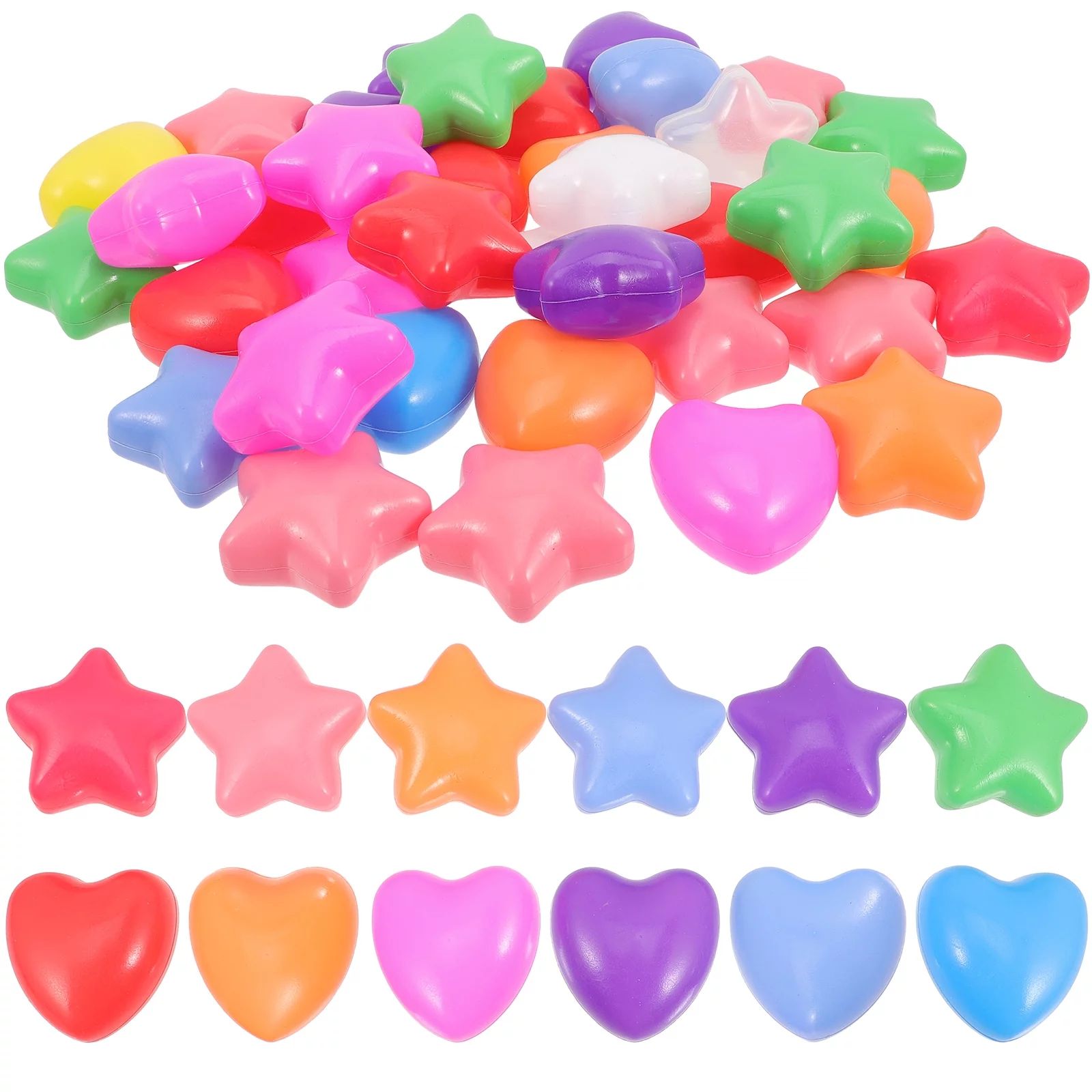 100Pcs Creative Ocean Balls Star-Shaped Swimming Toys Colorful Pool Balls Funny Play Balls Ocean ... | Walmart (US)